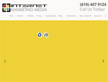 Tablet Screenshot of internetmarketing-media.com